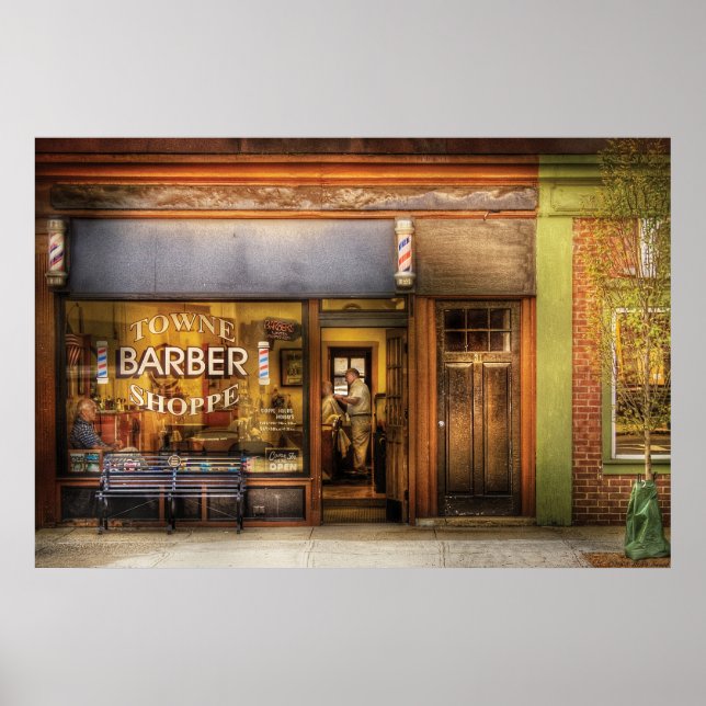 Barber - Towne Barber Shop Poster (Front)