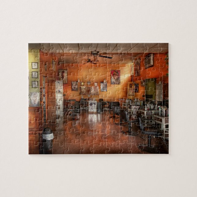 Barber - Union, NJ - The modern salon Jigsaw Puzzle (Horizontal)