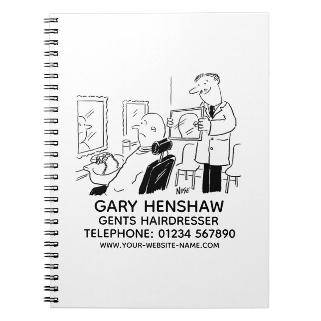 Barbers or Gents Hairdresser Notebook (Front)