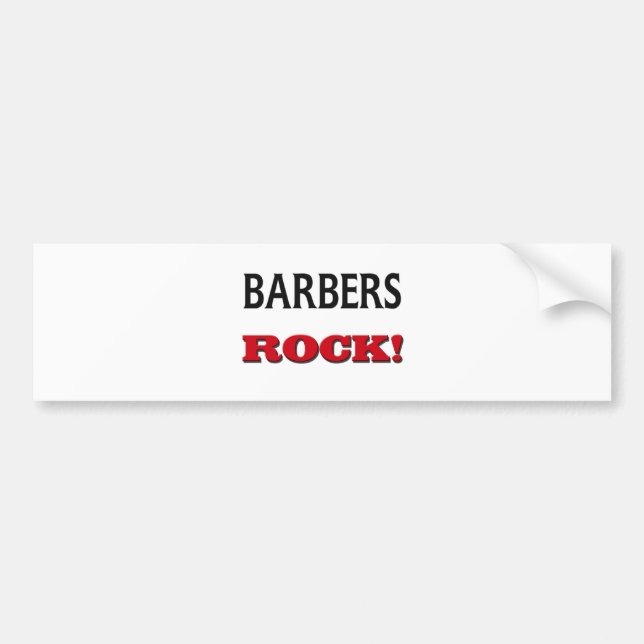 Barbers Rock Bumper Sticker (Front)