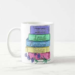BARBERSHOP AND BOOKS MUSIC AND WORDS  COFFEE MUG