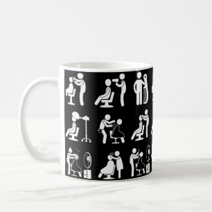 Barbershop Barber & Hairstylist Saloon Routine Coffee Mug
