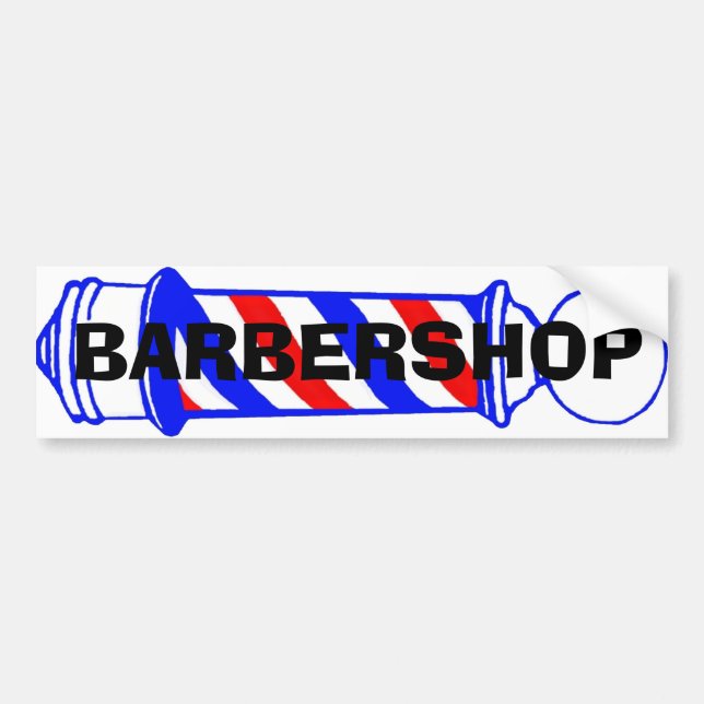 Barbershop Bumper Sticker (Front)
