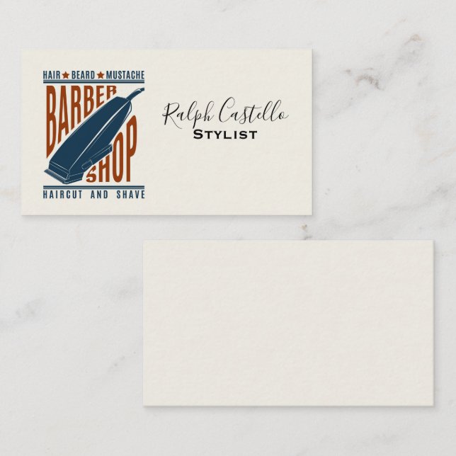 Barbershop Business Card (Front/Back)