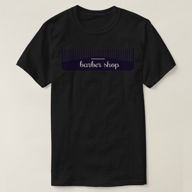 Barbershop Comb T-Shirt (Design Front)
