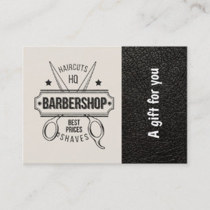 Barbershop en cuir look Certificat cadeau