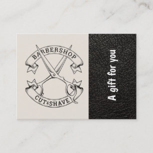 Barbershop en cuir look Certificat cadeau