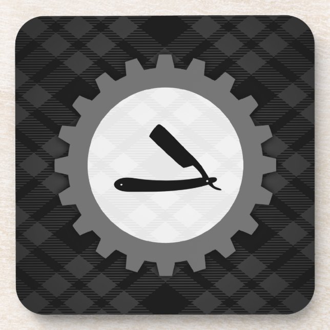 barbershop gear coaster (Front)