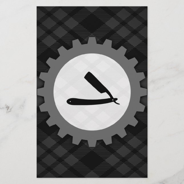 barbershop gear stationery (Front)