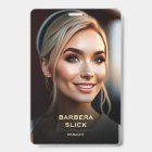 Barbershop Gold Barber's Pole Staff Employee ID