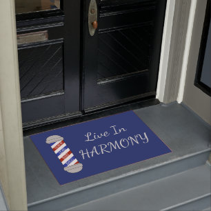 Barbershop Harmony Door Mat