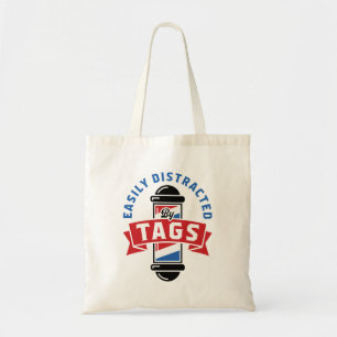 Barbershop Harmony Easily Distracted by Tags Tote Bag