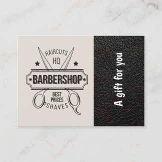 Barbershop leather look  Gift Certificate