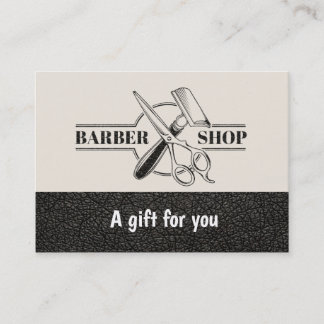 Barbershop leather look  Gift Certificate