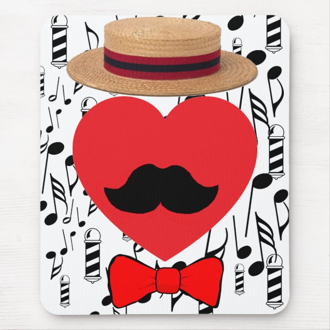 Barbershop Lover Mouse Pad (Front)
