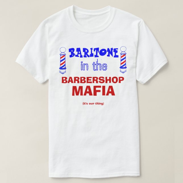 Barbershop Mafia T-Shirt (Design Front)