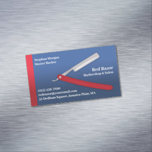 Barbershop Magnetic Business Card