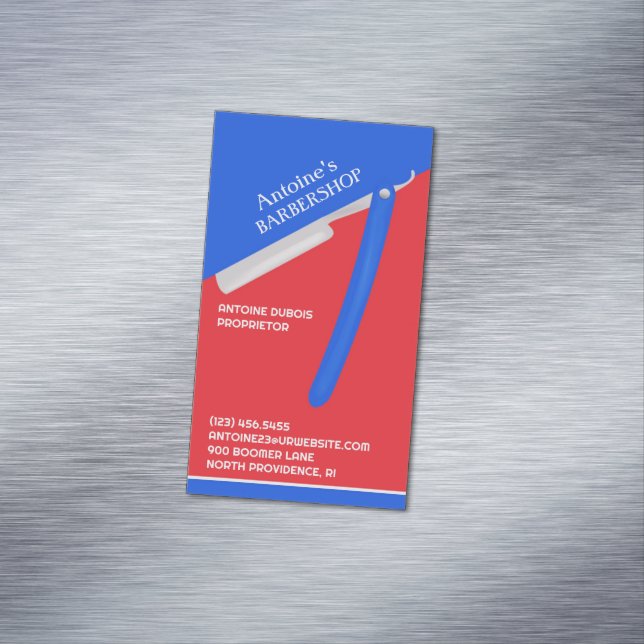 Barbershop Magnetic Business Card (In Situ)