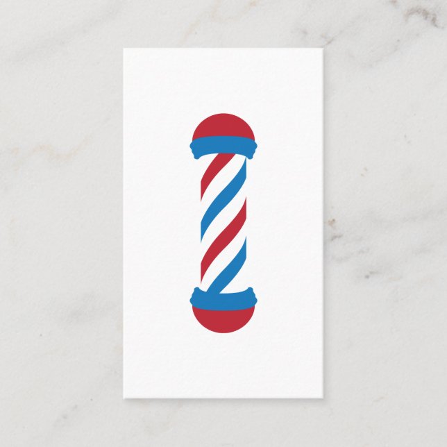 barbershop pole referral card (Front)