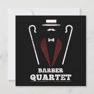 Barbershop Quartet Costume Singing Uniform Gift Invitation