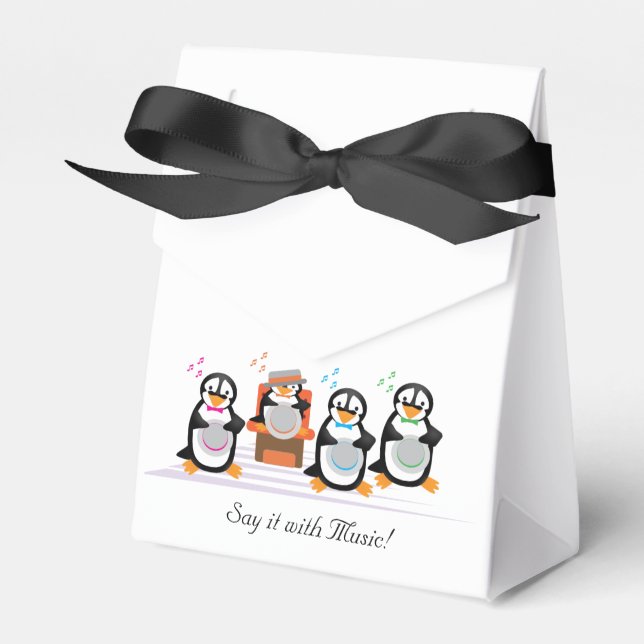 Barbershop Quartet Favor Box (Front Side)