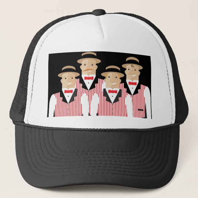 Barbershop Quartet Trucker Hat (Front)