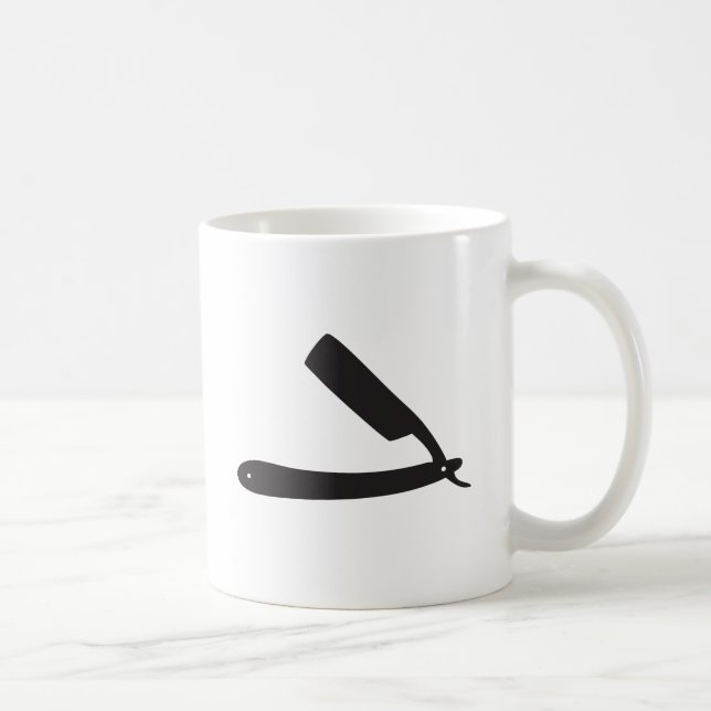 barbershop razor coffee mug (Right)