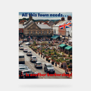 Barbershop Town Acrylic Sign