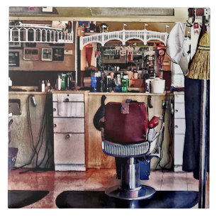 Barbershop With Coat Rack Tile