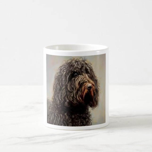 Barbet - Dog Portrait Coffee Mug (Center)