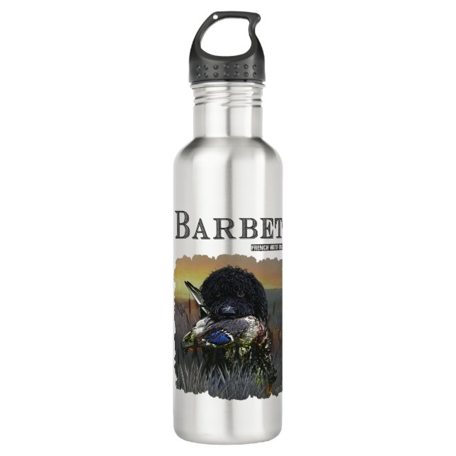 Barbet , 	French Water Dog   710 Ml Water Bottle (Front)