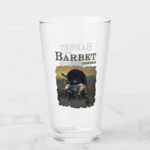 Barbet , French Water Dog Glass