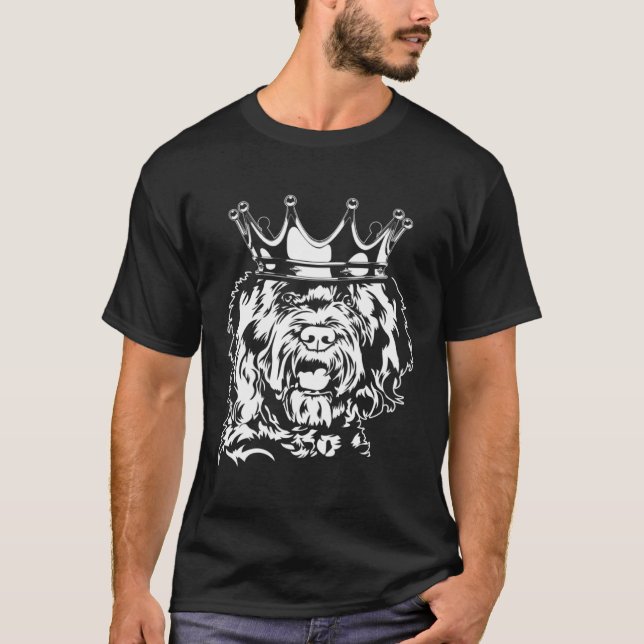 Barbet with crown dog hound dog mom T-Shirt (Front)
