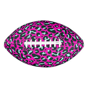 Barbiecore Pink Cheetah Leopard Animal Print  Football