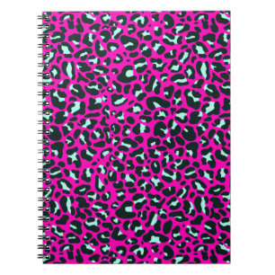 Barbiecore Pink Cheetah Leopard Animal Print Notebook