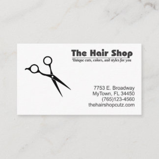 barbier à cheveux cartes esthéticiennes
