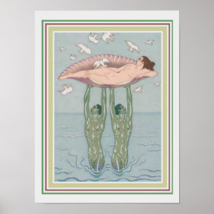 Barbier Art Déco "Aphrodite" 12 x 16