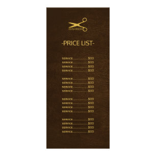 Barbier brun foncé look liste de prix