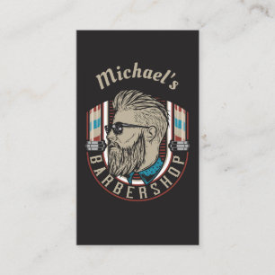 Barbier Hipster / Carte de visite de liste des che