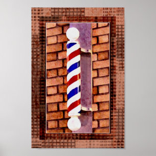 Barbier / Hommes Liste de cheveux affiche Imprimer