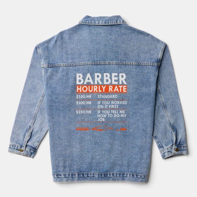 Barbier Taux horaire Barbershop Hair Cutter Main-d (Verso)