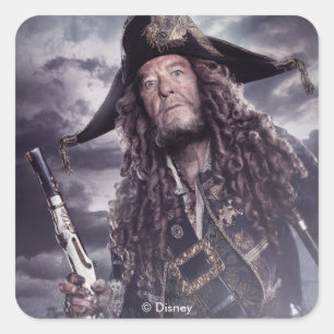 Barbossa - Command Respect Square Sticker
