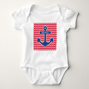 Barboteuse bleue nautique d'Ancre