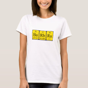 Barbra periodic table name shirt