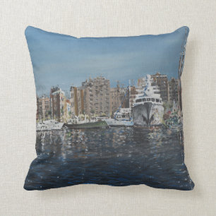 Barcelona 1998 throw pillow