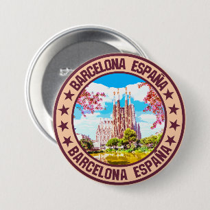 Barcelona                                          3 inch round button
