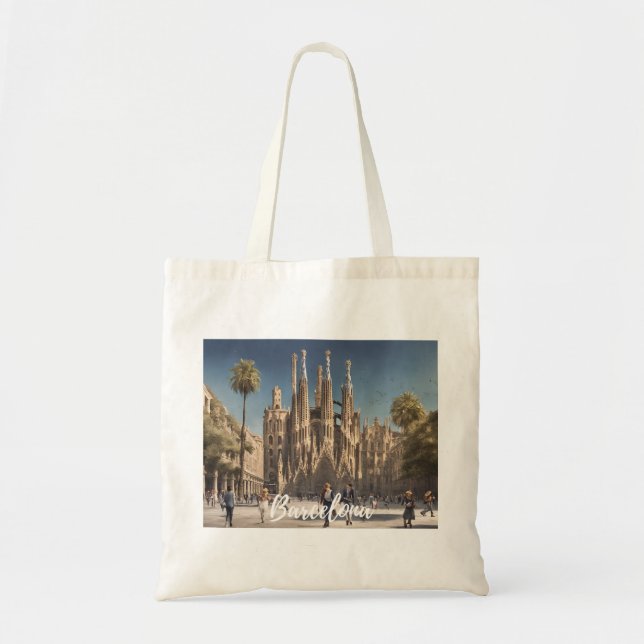 Barcelona (6) tote bag (Front)