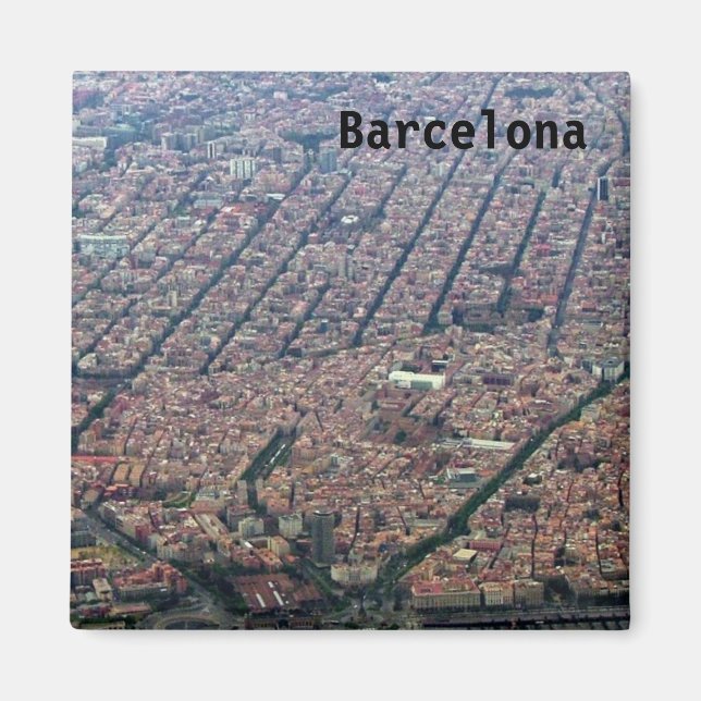 Barcelona Aerial Magnet (Front)