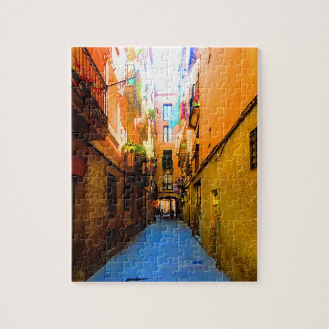 Barcelona Alley, #1 Jigsaw Puzzle (Vertical)