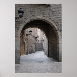 Barcelona Archway — Vertical Passage Poster